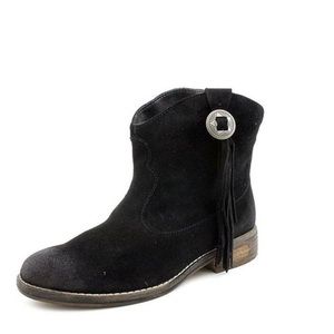 Denim & Supply Ralph Lauren Aubrie Suede Booties  w/ concho & fringe acc…